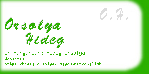 orsolya hideg business card